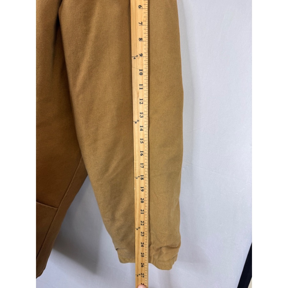 Vintage Brush Fire Canvas Work Jacket Sherpa Lined Duck‎ Chore Coat Brown Men 48 - Picture 13 of 13